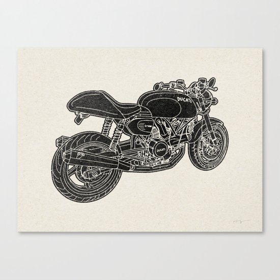 GT1000 Motorcycle Canvas Print