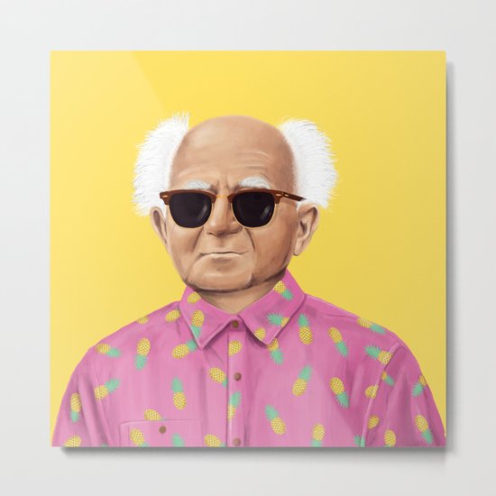 The Israeli Hipster leaders - David Ben Gurion Metal Print