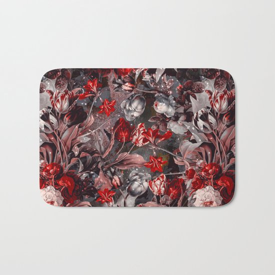 New Year's flowering night Bath Mat