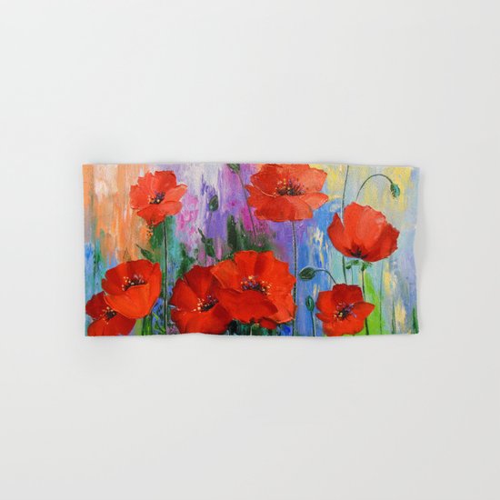 Poppies Hand & Bath Towel