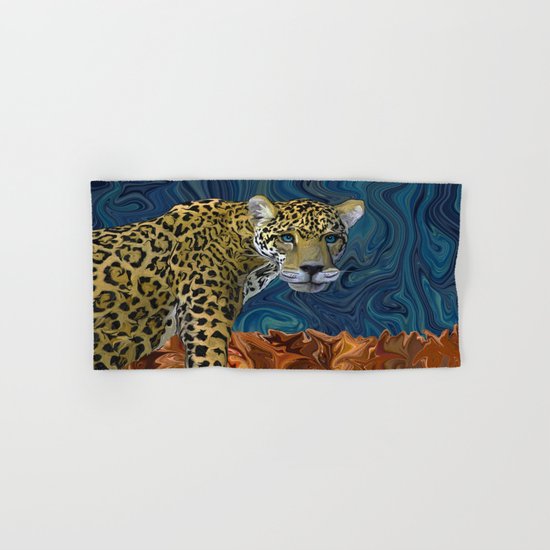 Leopard with the Sky in His Eyes Hand & Bath Towel