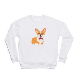 Corgeek - Corgi Geek Crewneck Sweatshirt | Graphicdesign, Curated, Glasses, Red, Giftforacorgi, Dog, Pembroke, Funny, Cute, Corgi 