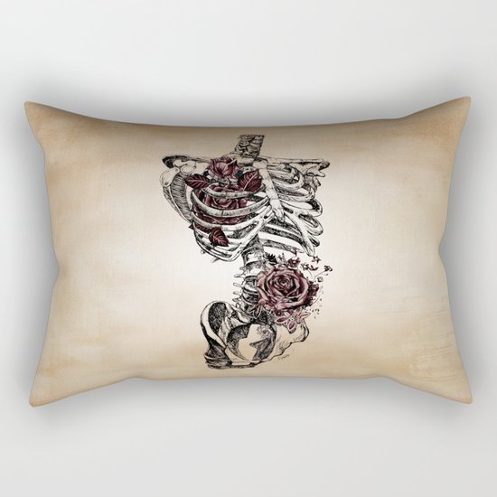 Garden of Bones Rectangular Pillow