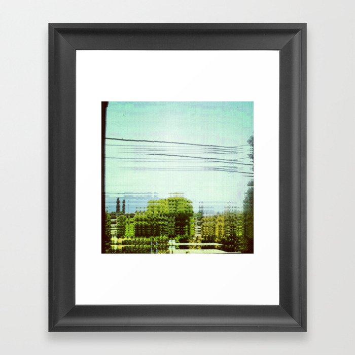 With a View Framed Art Print