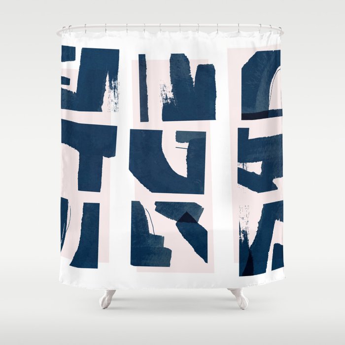 Fractured Shower Curtain