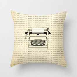 All work and no play II Throw Pillow