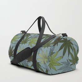 cannabis weed marihuana leaves botanical plants mint Duffle Bag