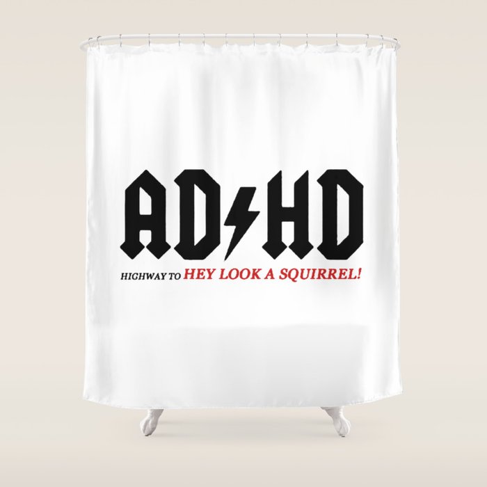 Ad Hd Highway To Hey Look A Squirrel Shower Curtain By