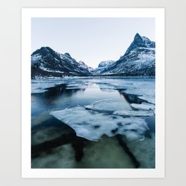 Icy Innerdalen Valley in Norway Art Print