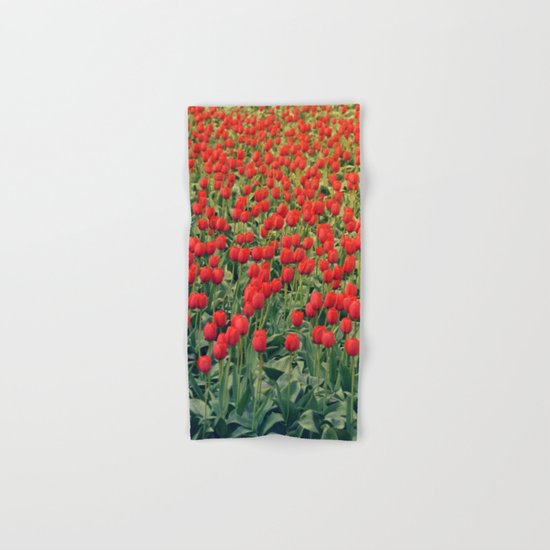 Tulips field #2 Hand & Bath Towel