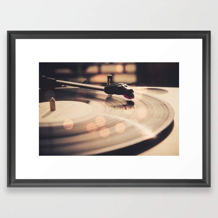 Record player Framed Art Print