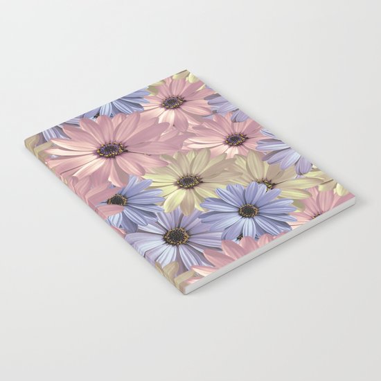 Pink Yellow Blue Notebook