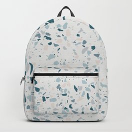 Blue Terrazzo Digital Pattern Backpack