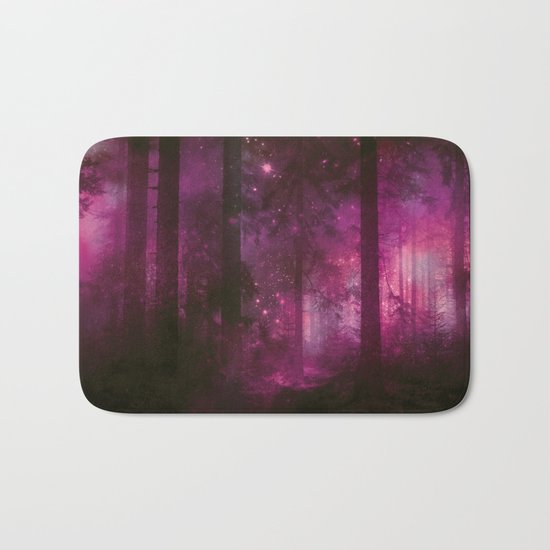 Into the purpur light Bath Mat