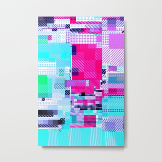 Mapping Metal Print