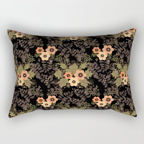 The floral pattern . Rectangular Pillow