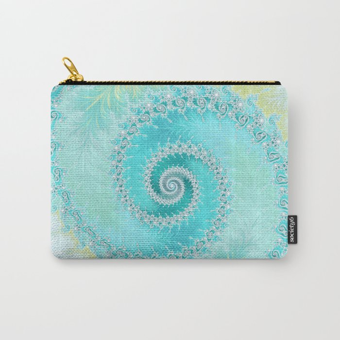 Teal Dreams Collection (1) - Fractal Art  Carry-All Pouch