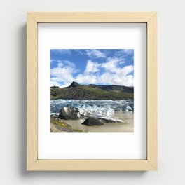 Glacial Blue Recessed Framed Print