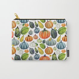 Pumpkin harvest Carry-All Pouch | Pumpkinspice, Painting, Sogourd, Grey, Green, Wintersquash, Paintedpumpkin, Fall, Gourd, Pumpkinharvest 