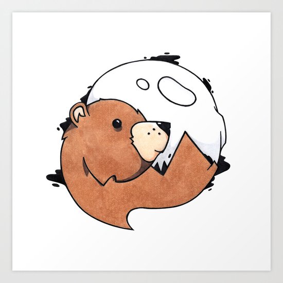 Moonbear Art Print
