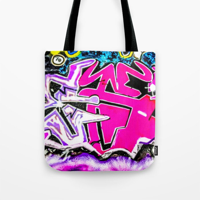 Top Handle Graffiti Purse Pink