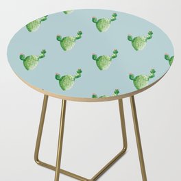 Cute Cactus with Flowers Side Table
