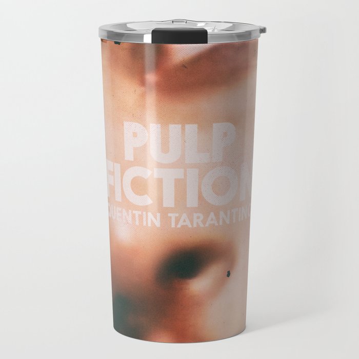 Pulp Fiction, Quentin Tarantino, alternative movie poster, Uma Thurman, Mia Wallace Travel Mug