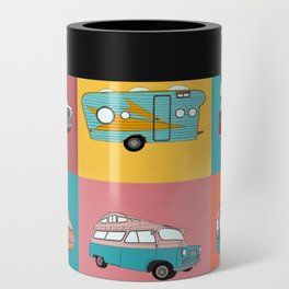 Colourful camper Can Cooler
