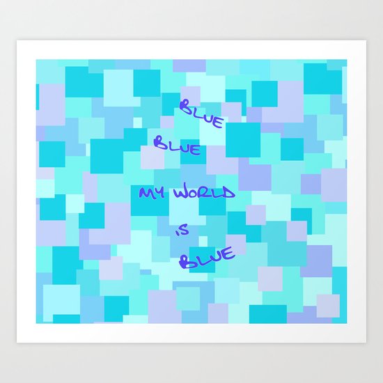 Aquasquare Cubed Art Print