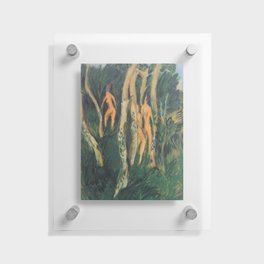 Ernst Ludwig Kirchner - Drei Akte unter Bäumen Floating Acrylic Print
