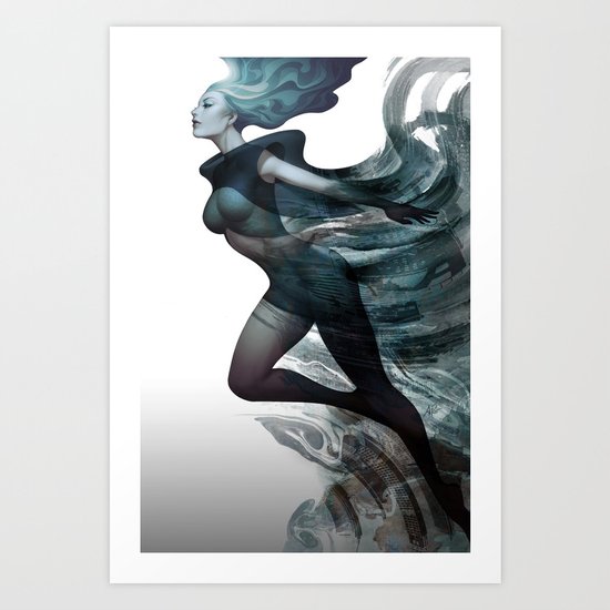 City of Charm Art Print