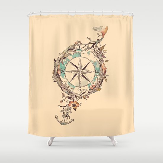 Bon Voyage Shower Curtain