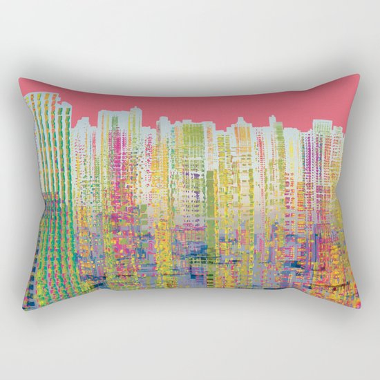 Fragmented Worlds II IV Rectangular Pillow