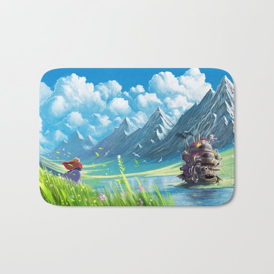 Howls Moving Castle Bath Mat