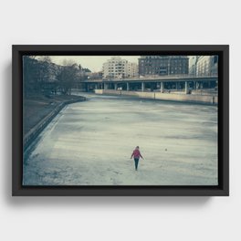 Stockholm Ice Walker Framed Canvas
