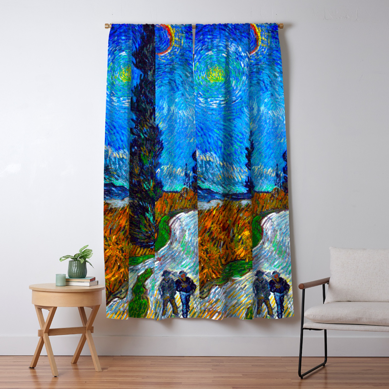 Road With Cypress And Star Oil Painting By Vincent Van Gogh