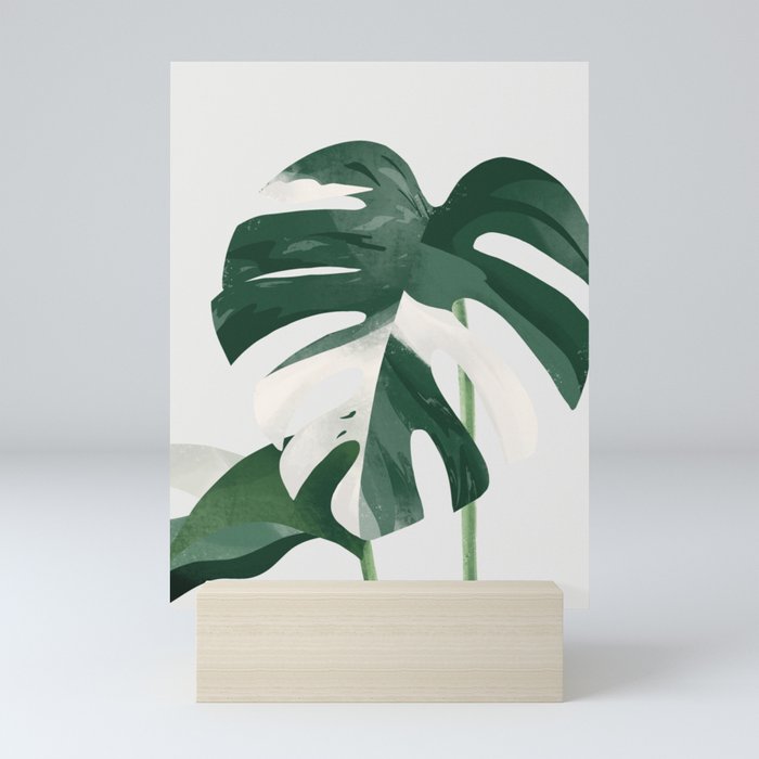Monstera Plant Mini Art Print