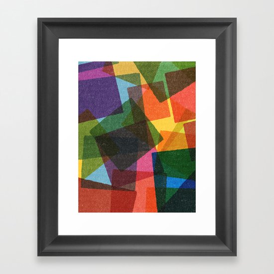 Square Miles. Framed Art Print