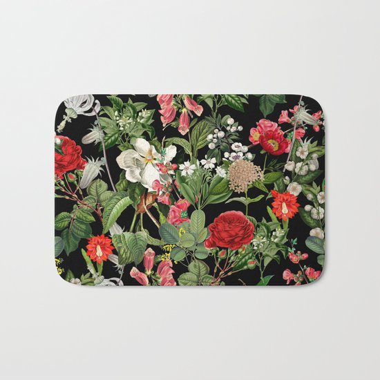 Botanical Pattern Bath Mat