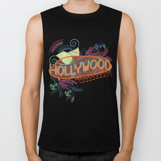 Decorative Typographic Biker Tank