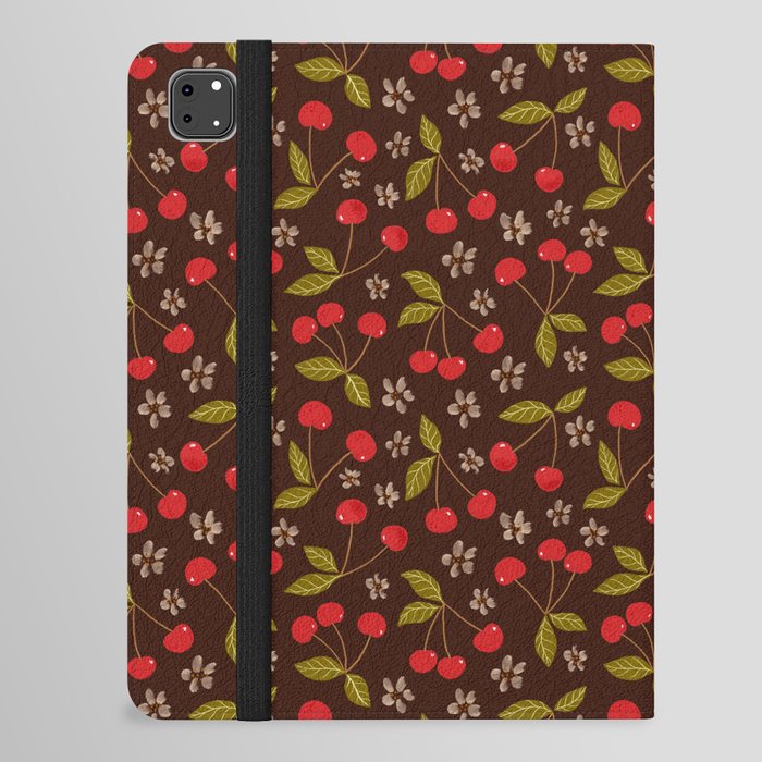 Cherries and Cherry Blossoms iPad Folio Case