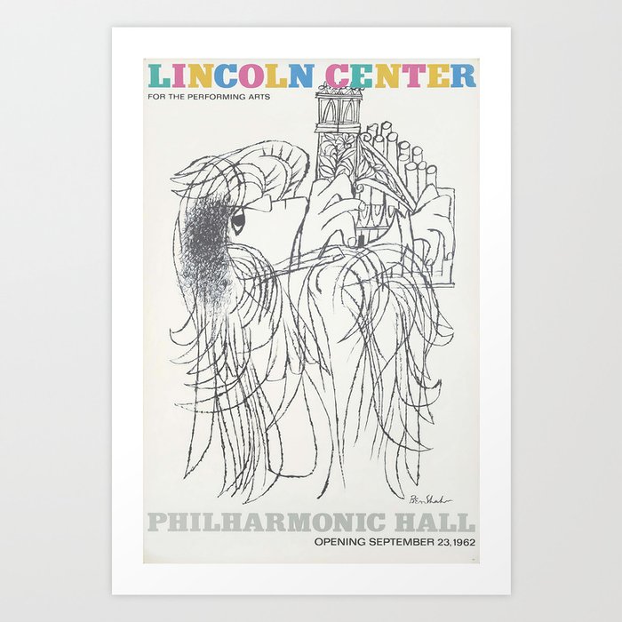 Lincoln Center / Philharmonic Hall (1962) by Ben Shahn (1898