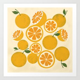 Oranges fruit  Art Print