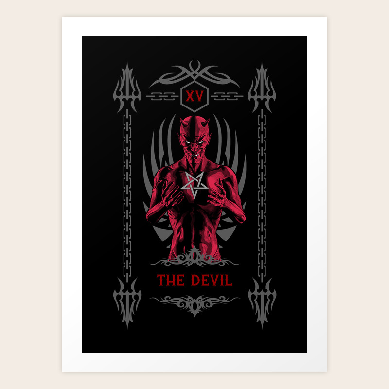 The Devil XV Tarot Card Art Print by GrandeDuc | Society6