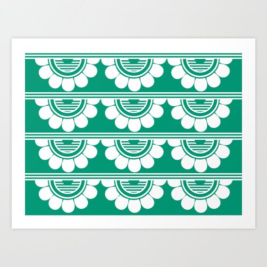 Retrô_Esmerald Art Print