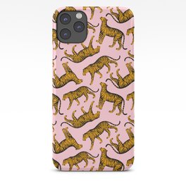 Tigers (Pink and Marigold) iPhone Case