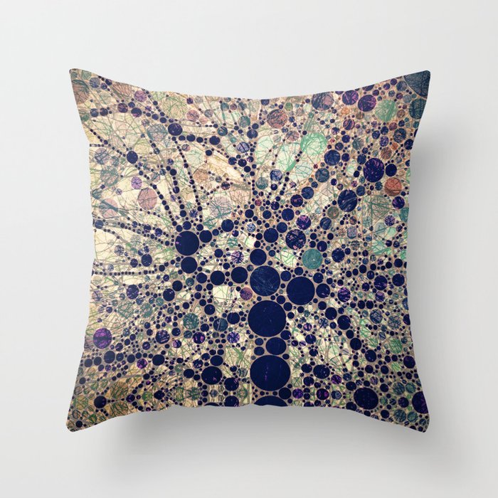 Colorful tree loves you and me. Throw Pillow