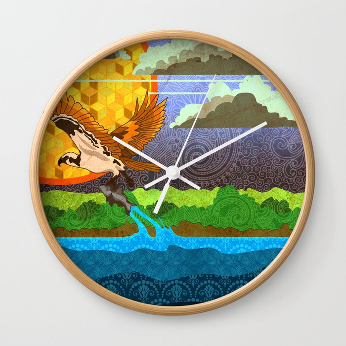 Osprey River Hunt Wall Clock