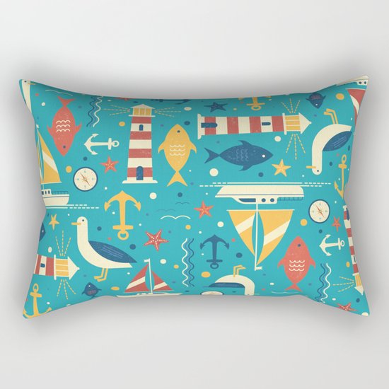 All At Sea Rectangular Pillow