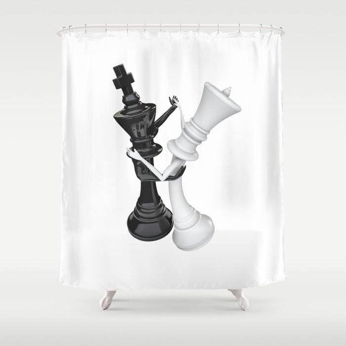 Chess dancers Shower Curtain